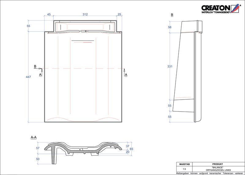 Termék CAD file BALANCE szegély bal OGL