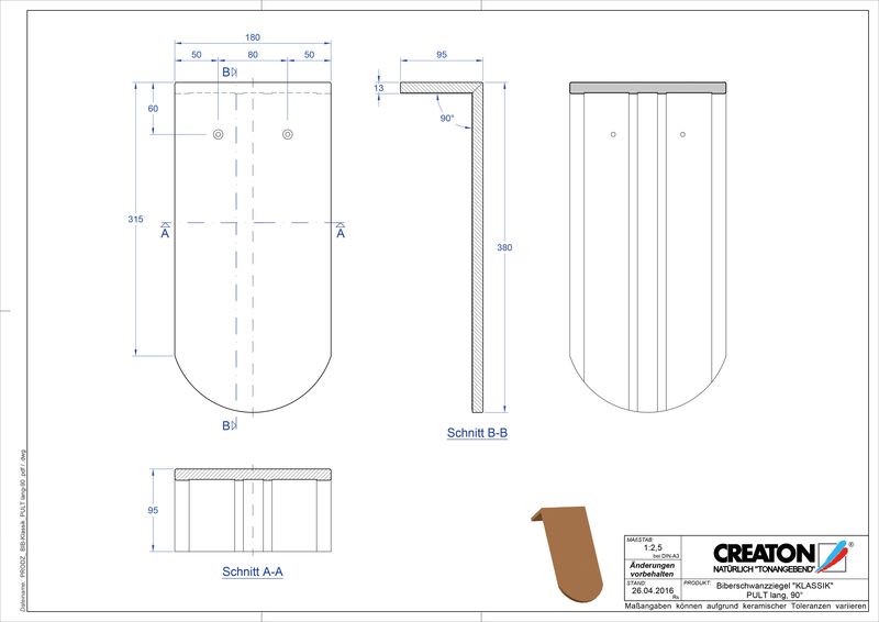Termék CAD file KAPSTADT kerekvágású RUND-PULT-lang