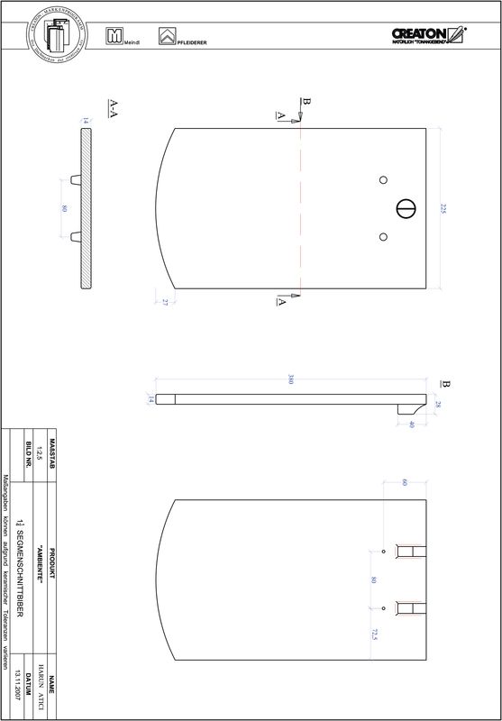 Termék CAD file AMBIENTE szegmensvágású SEG-1-1-4