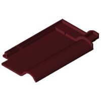 Product BIM model LOD 300 FUTURA wine red glazed Clay tile