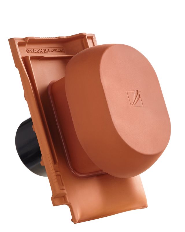 PREMION SIGNUM kerámia csatornaszellőző szellőző DN 150/160 mm, fólia csatlakoztató gyűrűvel
