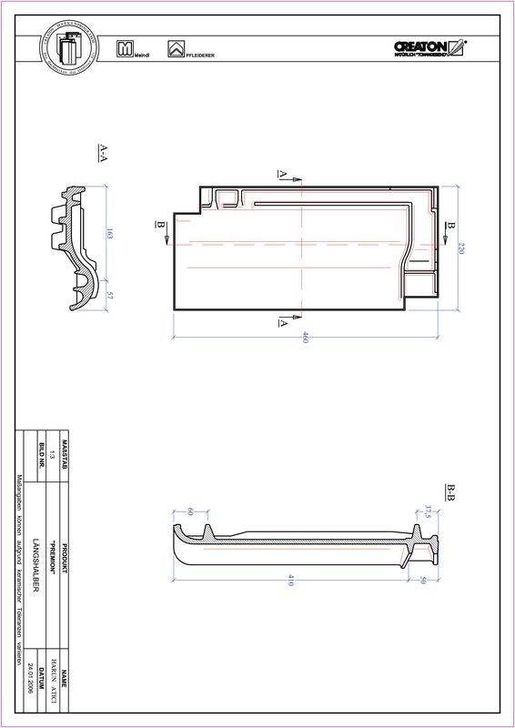 Termék CAD file PREMION félcserép LH