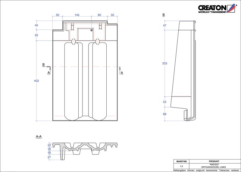 Termék CAD file RAPIDO szegély bal OGL
