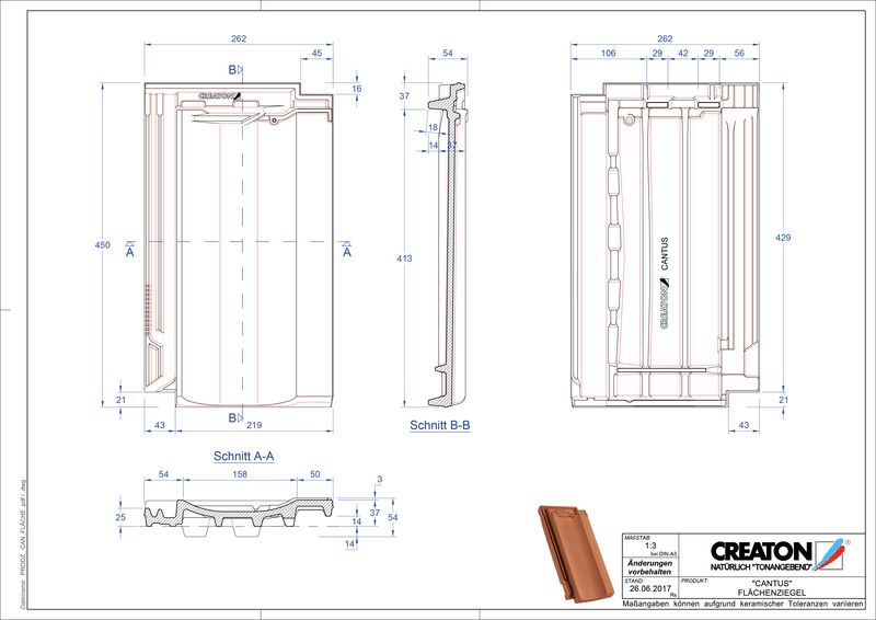 Termék CAD file CANTUS alapcserép FLA