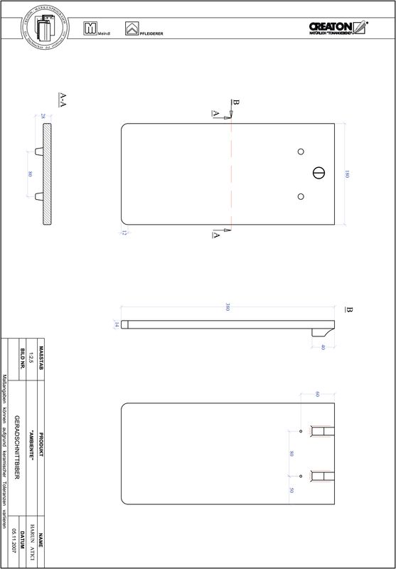 Termék CAD file AMBIENTE egyenesvágású GER