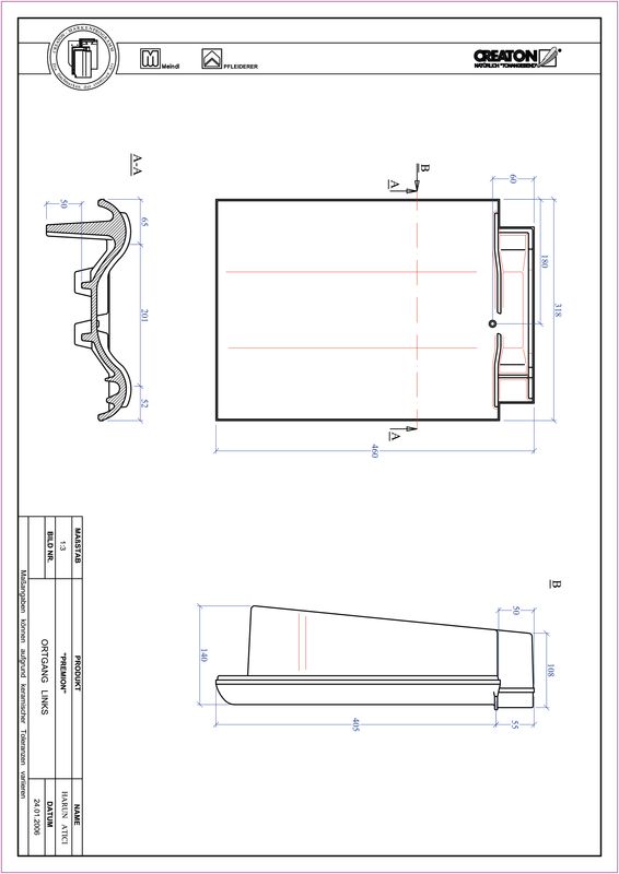 Termék CAD file PREMION szegély bal OGL
