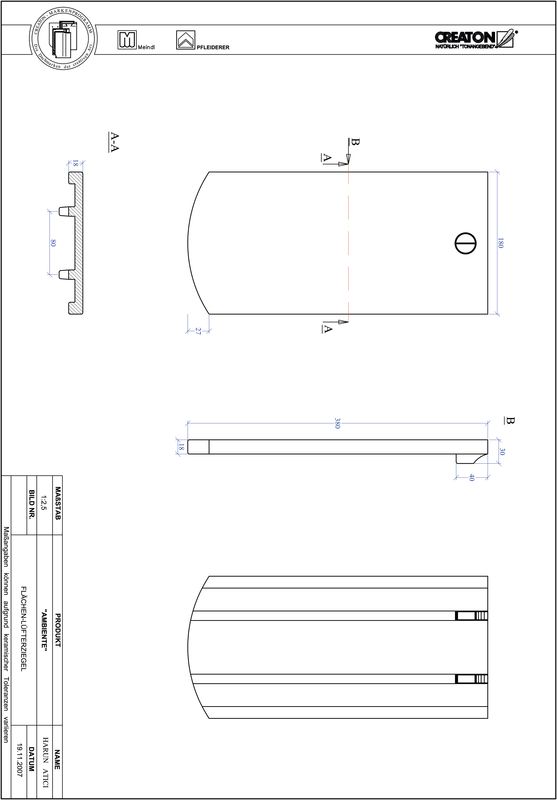 Termék CAD file AMBIENTE szegmensvágású SEG-FLUEFTZ