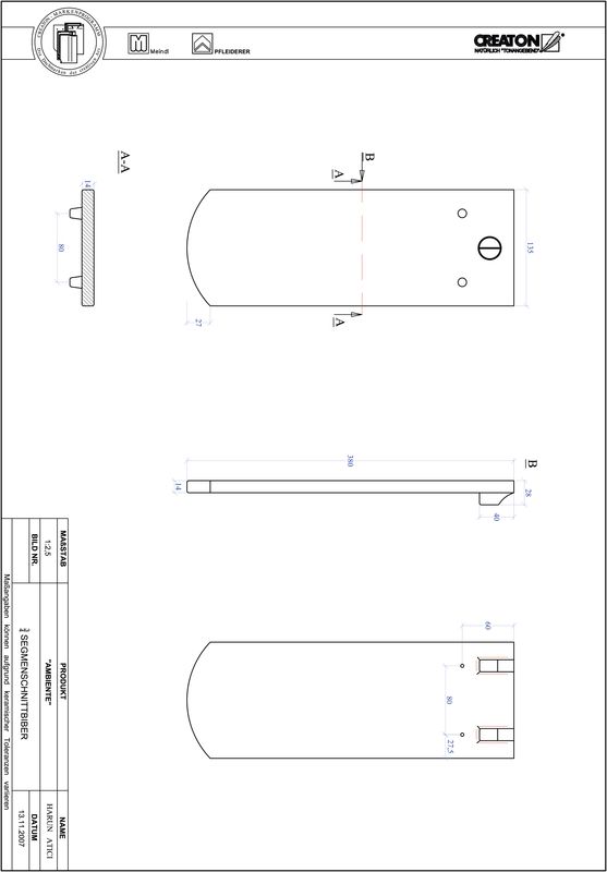 Termék CAD file AMBIENTE szegmensvágású SEG-3-4