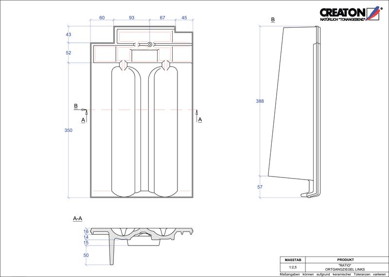Termék CAD file RATIO szegély bal OGL