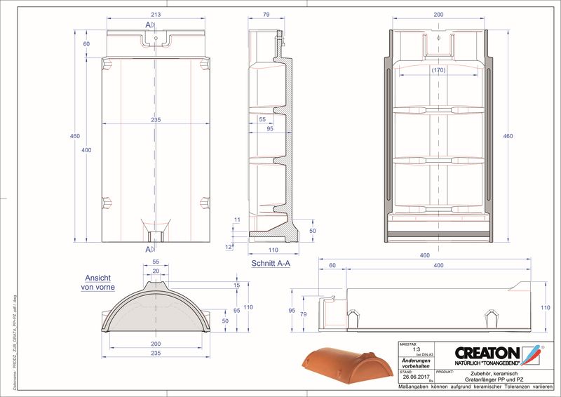 Termék CAD file RIDGE kiegészítők választéka GRATA-PP-PZ