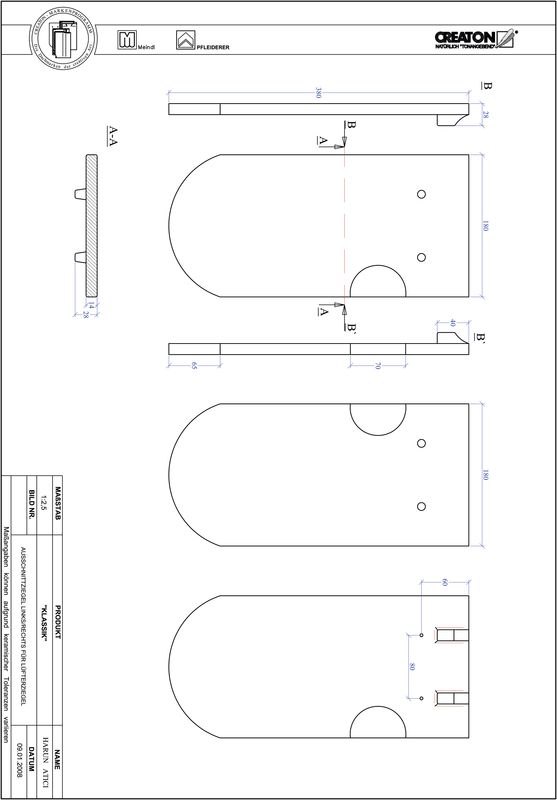 Termék CAD file KAPSTADT kerekvágású RUND-AUSSCHNITT-LUEFTZ