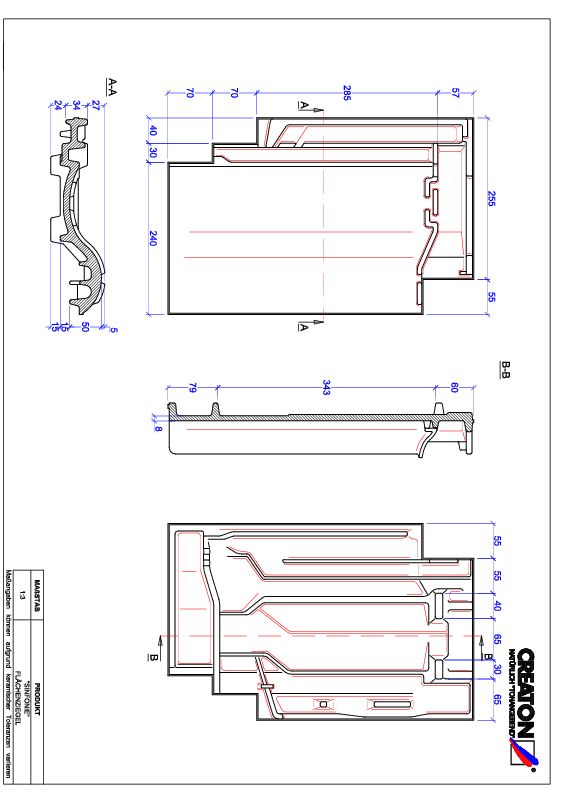 Termék CAD file SINFONIE alapcserép FLA