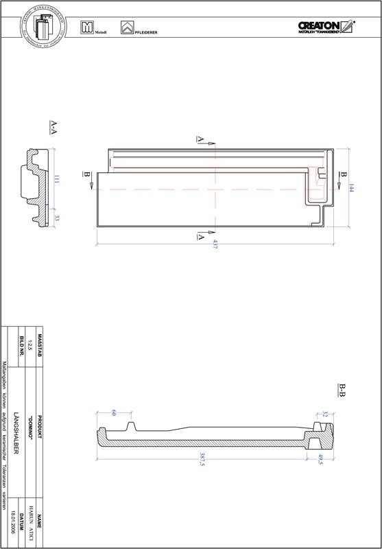 Termék CAD file DOMINO félcserép LH