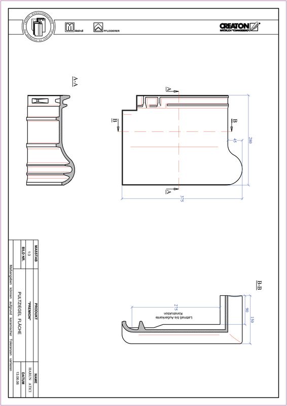 Termék CAD file PREMION félnyeregtető-cserép alap PULT