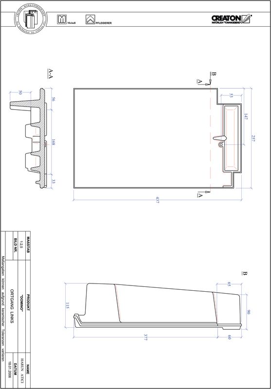 Termék CAD file DOMINO szegély bal OGL