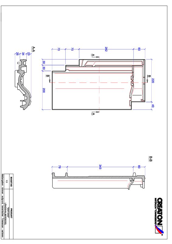 Termék CAD file SINFONIE félcserép LH