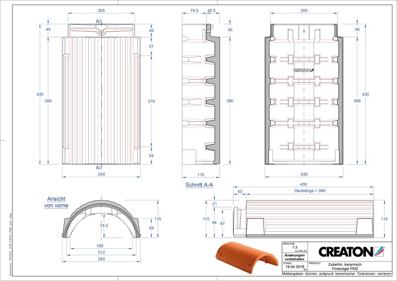 Termék CAD file RIDGE kiegészítők választéka FIRST-PMZ