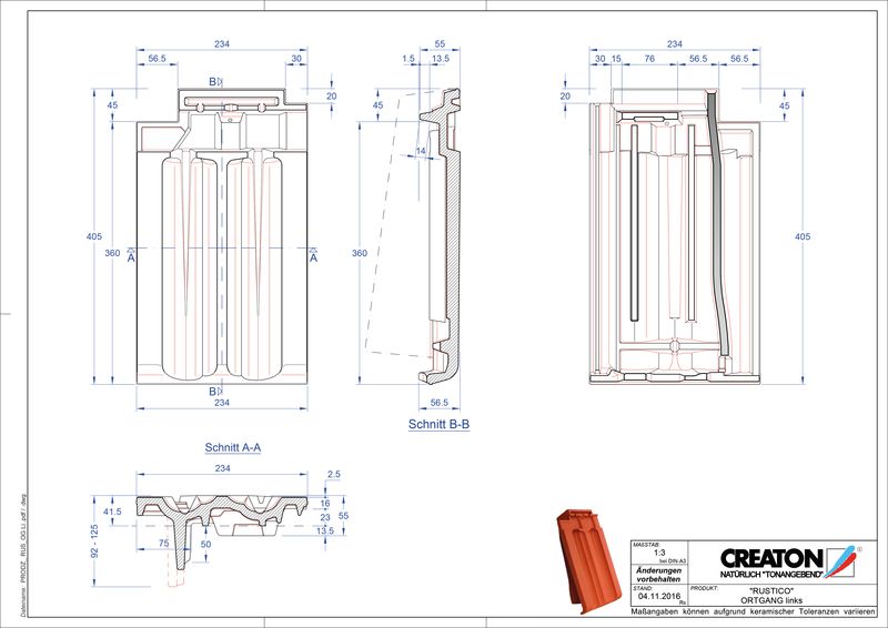 Termék CAD file RUSTICO szegély bal OGL