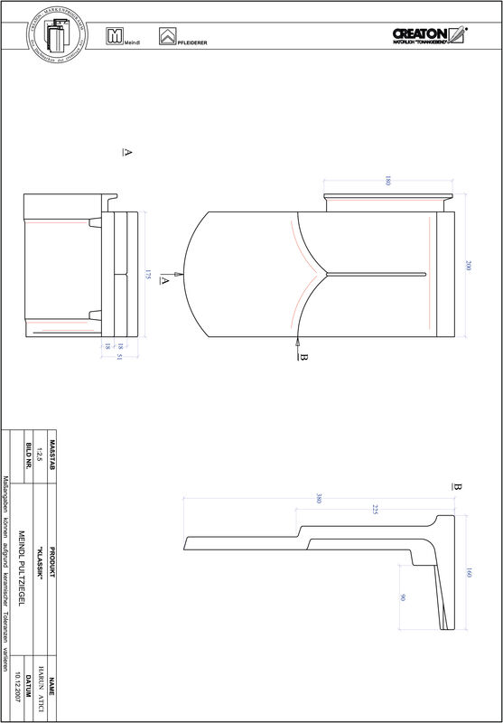 Termék CAD file KAPSTADT kerekvágású RUND-PULT