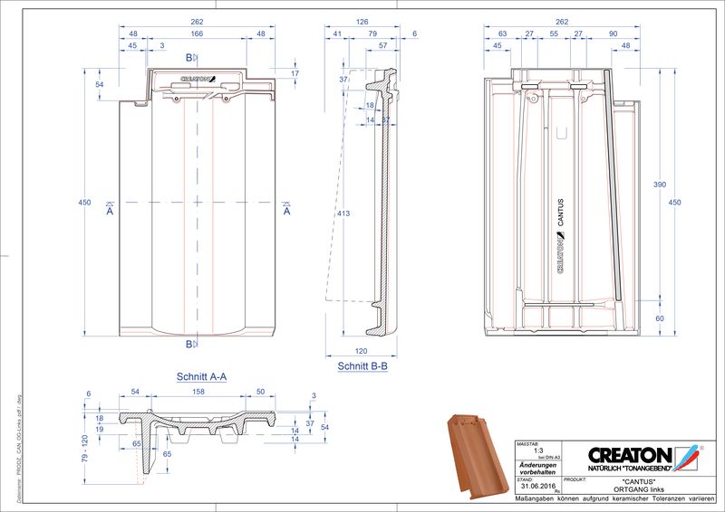 Termék CAD file CANTUS szegély bal OGL