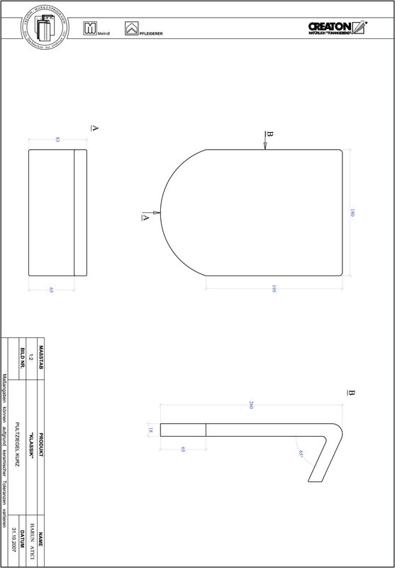 Termék CAD file KAPSTADT kerekvágású RUND-PULT-kurz1