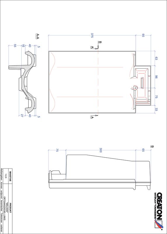 Termék CAD file MELODIE szegély bal OGL