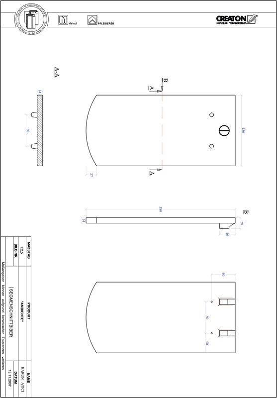 Termék CAD file AMBIENTE szegmensvágású SEG-1-1