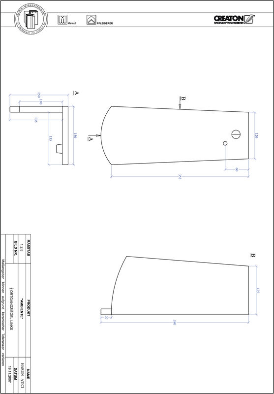 Termék CAD file AMBIENTE szegmensvágású SEG-OGL-3-4