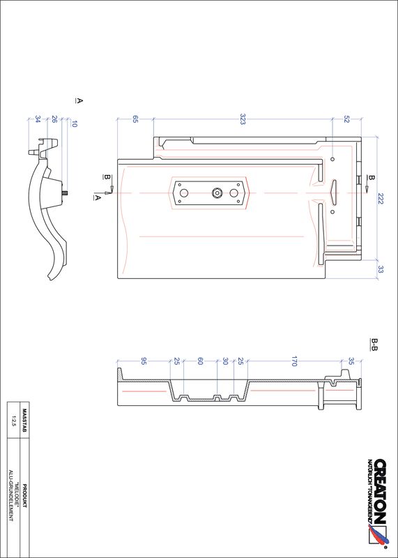Termék CAD file MELODIE alap, alumínium GRUNDALU