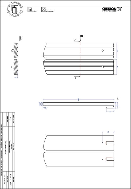 Termék CAD file PROFIL szegmensvágású BKBI-LH