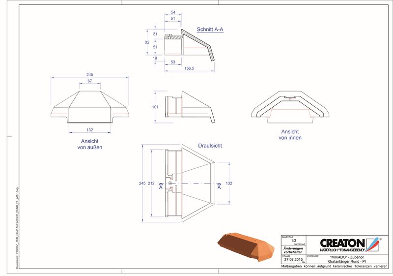 Termék CAD file RIDGE kiegészítők választéka GRATA-PI-rund