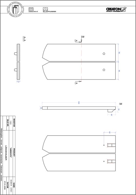 Termék CAD file AMBIENTE szegmensvágású SEG-LH