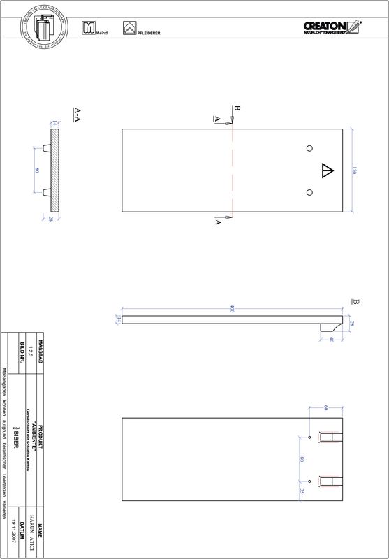 Termék CAD file AMBIENTE egyenesvágású GER-3-4
