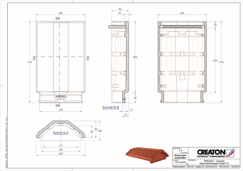 Termék CAD file RIDGE kiegészítők választéka GRATA-PI